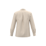 Gestreept linnen herenoverhemd Ivory / Wet Sand Stripes S Gestreept linnen herenoverhemd Ivory / Wet Sand Stripes S