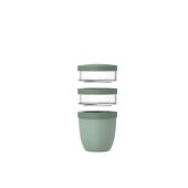 Mepal Ellipse 3 delige 500 ml + 2 x 200 ml lunchpot - Saliegroen