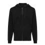 Iqoniq Abisko recycled cotton zip through hoodie, black (XS)