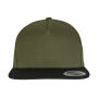 Classic 5 Panel Snapback - Olive/Black - One Size Classic 5 Panel Snapback - Olive/Black - One Size