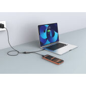 Terra 100W RCS Dual USB-C oplaadkabel, zwart, grijs