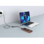 Terra 100W RCS Dual USB-C oplaadkabel, zwart, grijs