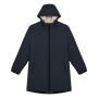 Duurzaam waterdicht uniseks jasje met sherpavoering navy blue XXL
