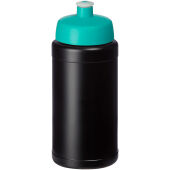 Zwart/Aqua blauw