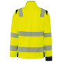 Gerecycled softshelljack met afneembare mouwen Hi Viz Yellow / Navy S