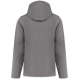 3-laags uniseks softshelljas met afneembare capuchon en mouwen Marl Grey 5XL