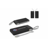 Ziara Powerbank met USB-C &amp; Lightning Kabel 10000mAh  - Zwart