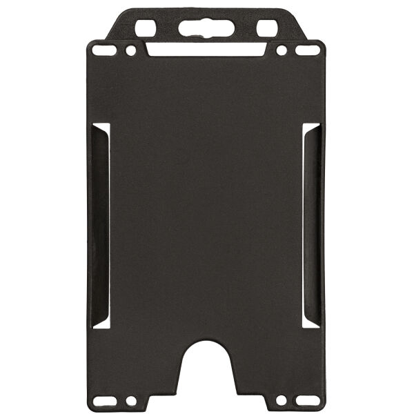 Pierre recycled plastic card holder - Solid black