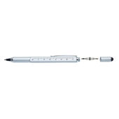 5-in-1 aluminium toolpen, grijs