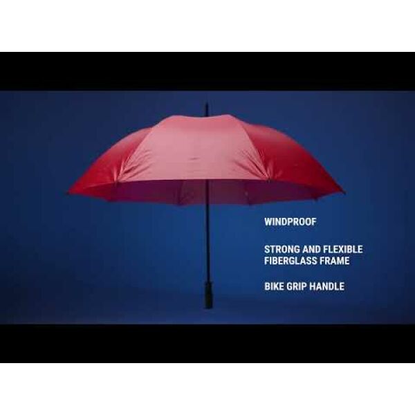 Golfparaplu Pauline | Handmatig | Ø125 cm | Kunststof handvat | Rood Golfparaplu Pauline | Handmatig | Ø125 cm | Kunststof handvat | Rood