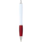 Nash balpen van gerecycled plastic (zwarte inkt) - Rood