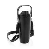 Avira Ayala RCS R-RVS duosip afsluitbare crossbody tumbler, zwart