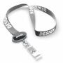 Polyester sublimatie lanyard met ovale badge reel met logo