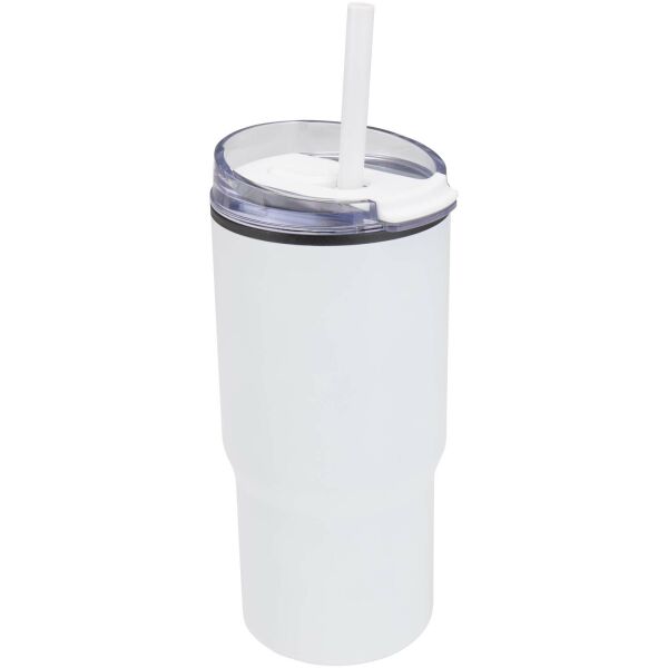 Westin 540 ml RCS gerecyclede dubbelwandige thermosbeker met rietje Westin 540 ml RCS gerecyclede dubbelwandige thermosbeker met rietje