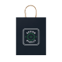 Papieren tas gekleurd 320x120x400 mm - donkerblauw