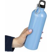 Gerecyclede roestvrijstalen enkelwandige fles (750 ml) Emeric zwart