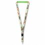 Afneembare polyester keycord met gesublimeerde satijnen overlay