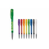 Balpen Deniro metalen tip frosty - Ecru / Wit