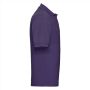 RUS Men Classic Polycotton Polo, Purple, XS