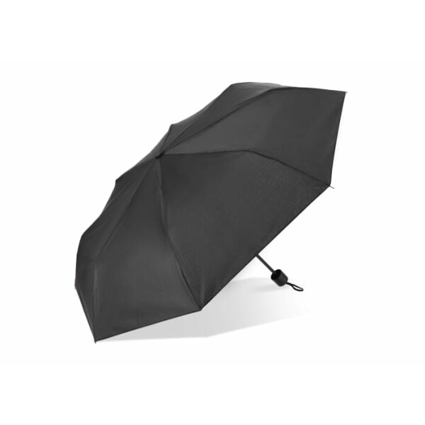 Congo 190T Pongee 21" Opvouwbare paraplu - Zwart Congo 190T Pongee 21" Opvouwbare paraplu - Zwart