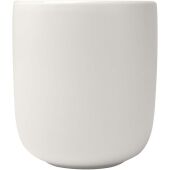 Male keramische bekers van 200 ml met matte afwerking, set van 2 - Wit