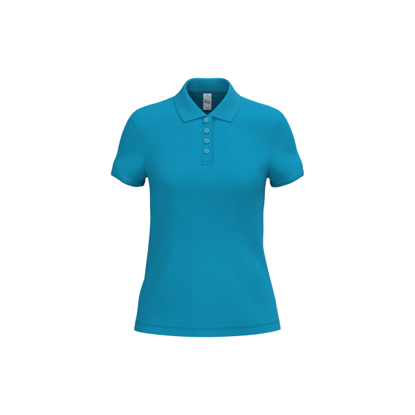 Ladies' pique polo shirt Ideal Atoll Blue XS Ladies' pique polo shirt Ideal Atoll Blue XS