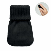 WARMMUFF - Handwarmer gebreid polyester - Zwart WARMMUFF - Handwarmer gebreid polyester - Zwart