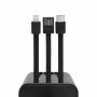Powerbank / zaklamp OPEN SOURCE transparant, zwart