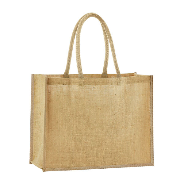 Natural Starched Jute Classic Shopper