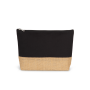 Etui van katoencanvas en jute Black / Natural One Size