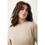IQONIQ Etosha lichtgewicht gerecycled katoen sweater, desert (L)