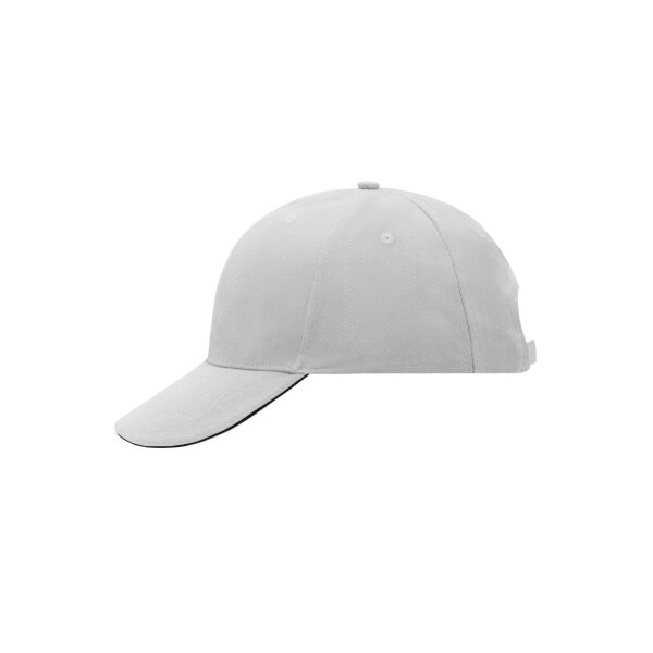6 Panel Sandwich Cap light grey/black one size 6 Panel Sandwich Cap light grey/black one size