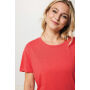 IQONIQ Yala dames lichtgewicht gerecycled katoen t-shirt, luscious red (XXS)