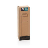Thermocup RCS recycled geisoleerde fles met beker 500ml, donkerblauw Thermocup RCS recycled geisoleerde fles met beker 500ml, donkerblauw