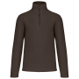 Enzo - Fleece met ritskraag Chocolate XS