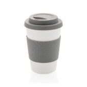 Herbruikbare koffiebeker 270ml, grijs