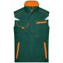 Workwear Vest - COLOR - dark green/orange 6XL