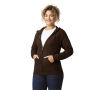 Gildan Sweater Hooded Full Zip HeavyBlend for him 105 dark chocolate 3XL