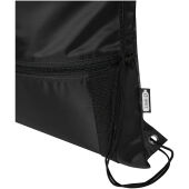Adventure gerecyclede geïsoleerde tas met trekkoord 9L - Zwart