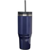 Melbourne 1200 ml RCS-gecertificeerde geïsoleerde beker met rietje - Marineblauw