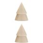 Originalhome kerstboomkaars set van 2 - M - Beige