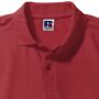 RUS Men Classic Polycotton Polo, Bright Red, XS