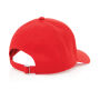 Impact AWARE™ 6 panel 280gr gerecycled katoenen cap, rood