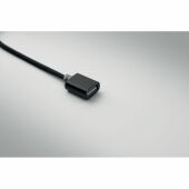 HUBLUE - 5-in-1 laadkabel sleutelhanger - Zwart
