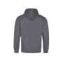VARSITY HOODIE, CHARCOAL / BURGUNDY, XXL, JUST HOODS