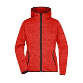 red-melange/black