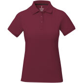 Calgary damespolo met korte mouwen - Bordeaux rood - 2XL