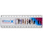 Ellison 15 cm kunststof liniaal met papieren inlay - Wit