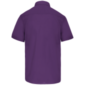 Overhemd in onderhoudsvriendelijk polykatoen-popeline korte mouwen heren Purple XS Overhemd in onderhoudsvriendelijk polykatoen-popeline korte mouwen heren Purple XS