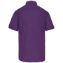 Overhemd in onderhoudsvriendelijk polykatoen-popeline korte mouwen heren Purple XS
